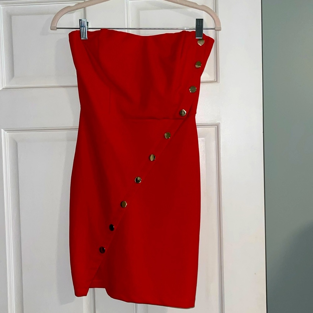 Symphony size Small red dress body con style